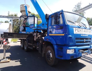 Автокран 25 тонн, 33 метра КС-55713-1К-4В Клинцы на базе КаМаз 65115